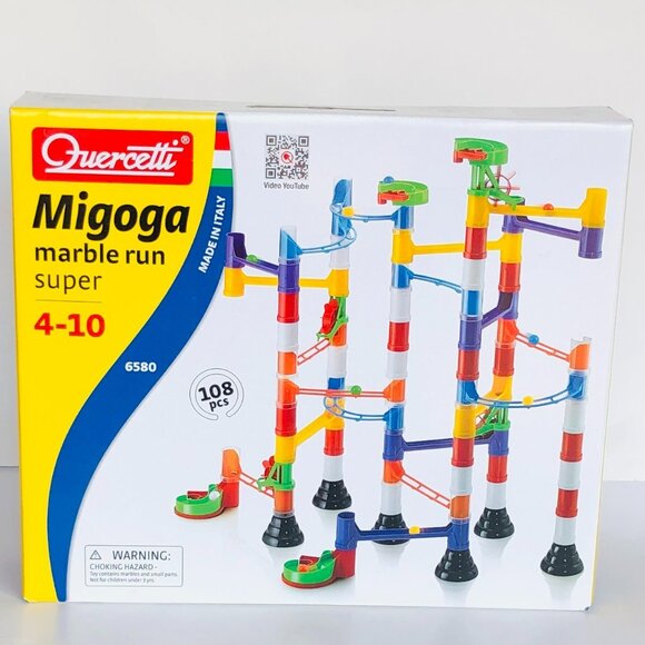 Quercetti  108 Pcs Migoga Marble Run Super  New Sealed For Age 4-10 Years Old - Picture 8 of 14